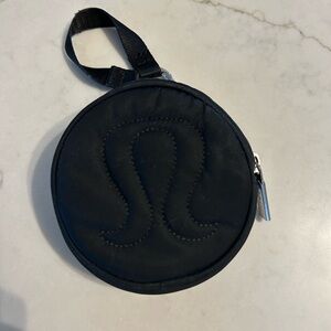 Black Lululemon Round Pouch